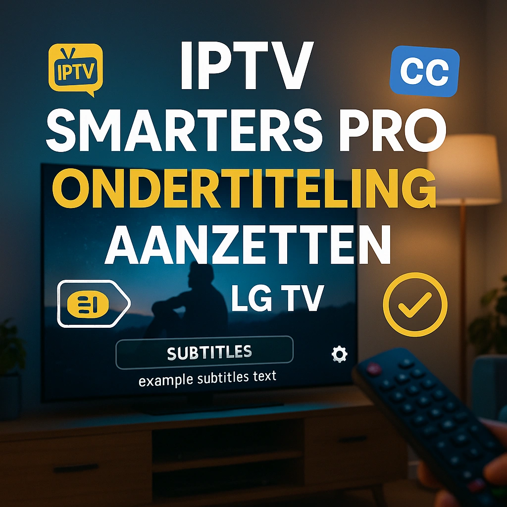 IPTV Smarters Pro Ondertiteling Aanzetten LG TV